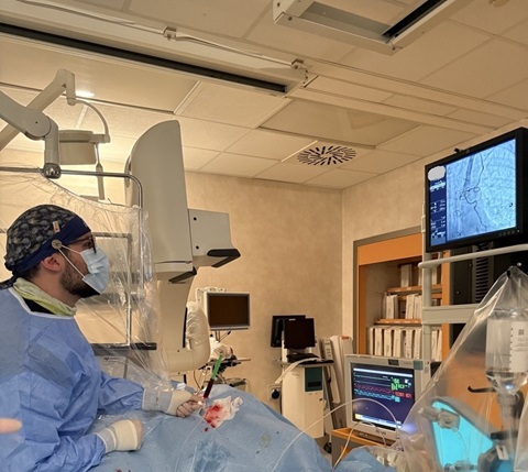 Immagine angiografica delle arterie coronarie